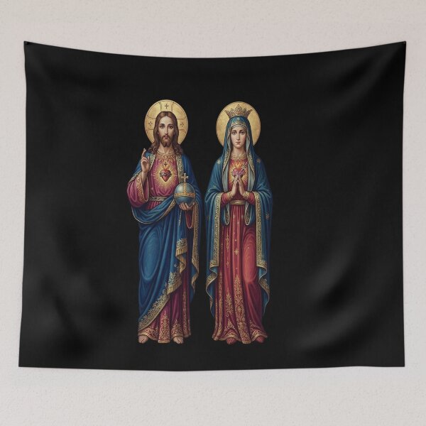 Item preview, Twin Hearts very close together - I (Jesus designed and sold by DeBrainstore.