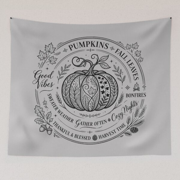 Item preview, Pumpkins Fall Leaves Sweater Weather Harvest Pumpkin designed and sold by jeshands.