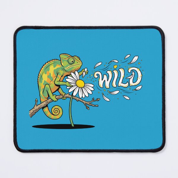 Item preview, Wild Chameleon Plucking Daisy Flower Pop Art designed and sold by Rare By Hero.