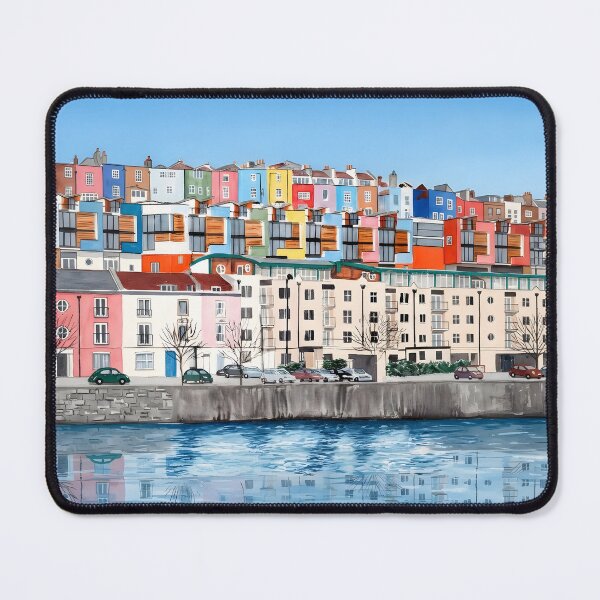 Item preview, Bristol Harbour Wall Art – Colorful Bristol Cityscape, UK designed and sold by POSTERIOCREW.