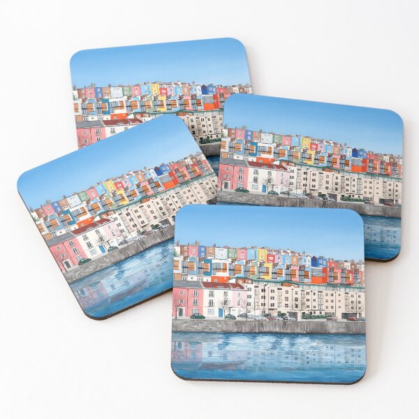 Item preview, Bristol Harbour Wall Art – Colorful Bristol Cityscape, UK designed and sold by POSTERIOCREW.