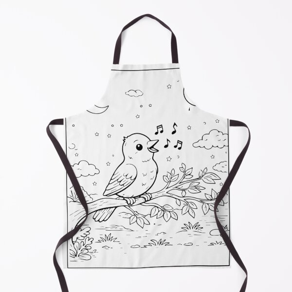 Item preview, Coloring book style print. Nightingale designed and sold by MS Production.