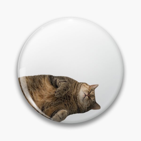 Item preview, Chonky Tabby Cat Sleeping Belly Up designed and sold by Mildly-SadMango.