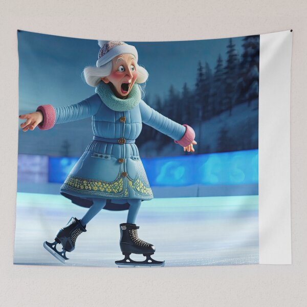 Item preview, Old Fart Ice Skating designed and sold by Colin Bentham.
