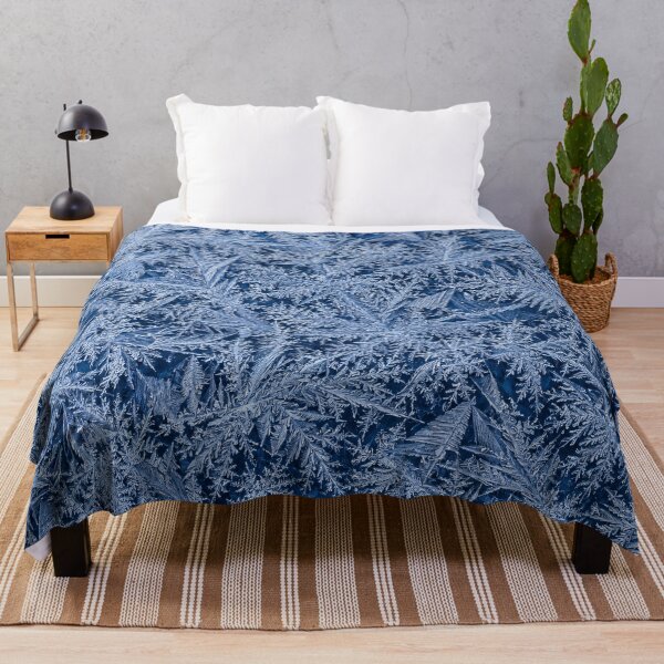 Item preview, Blue Frost Crystal Texture – Icy Winter Abstract Pattern designed and sold by Kaleidoscope Print.