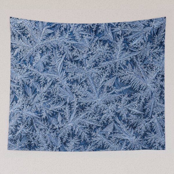 Item preview, Blue Frost Crystal Texture – Icy Winter Abstract Pattern designed and sold by Kaleidoscope Print.