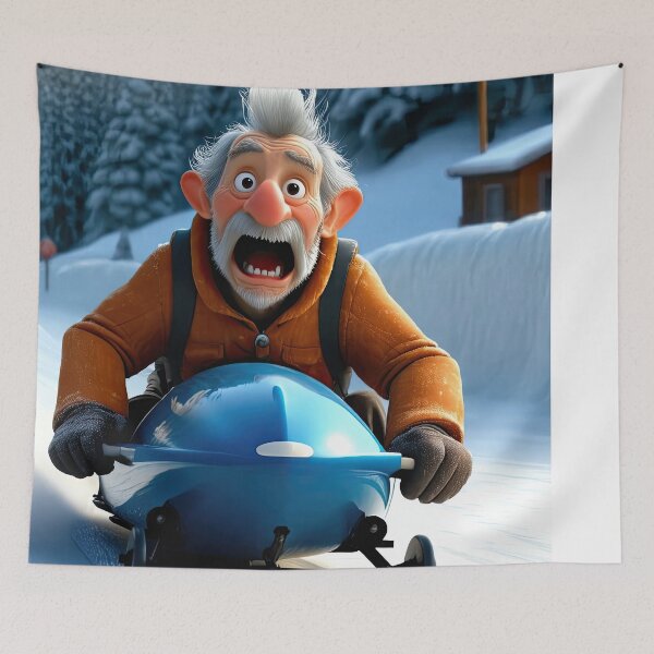 Item preview, Old Fart in a bobsleigh designed and sold by Colin Bentham.