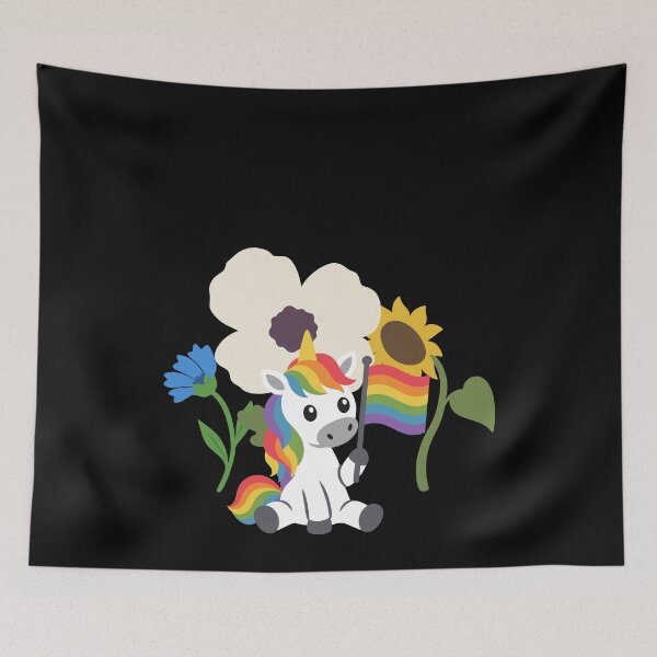 Item preview, Unicorn flowers children fairytale poppy designed and sold by Sir-Freaky.