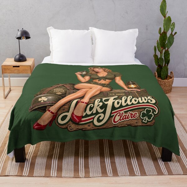 Item preview, Luck Follows Claire WWII Pin-Up designed and sold by GENX-AUTISM-DAD.