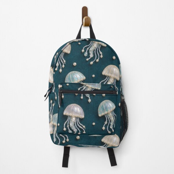 Item preview, Pearl Jellyfish Pattern – Iridescent Ocean Fantasy Design designed and sold by Kaleidoscope Print.