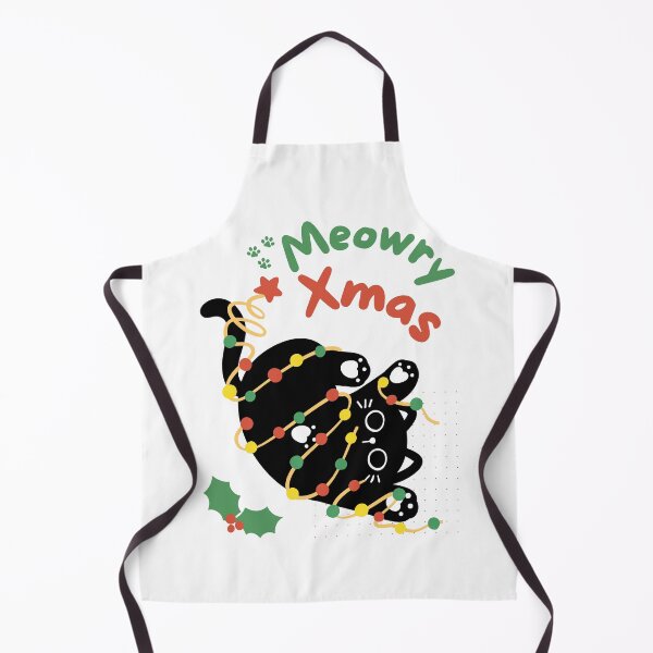 Item preview, Meowry Xmas – Funny Cat Tangled in Christmas Lights, designed and sold by Wild Sacred Soul.