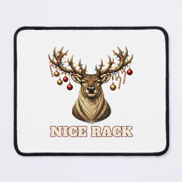 Item preview, Nice Rack Funny Christmas Reindeer Antlers Lights designed and sold by RobinHoodShirts.