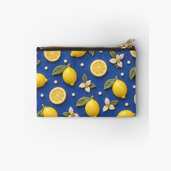 Item preview, Ceramic Lemon Pattern with Blossoms – Bright Mediterranean Citrus Design designed and sold by Kaleidoscope Print.