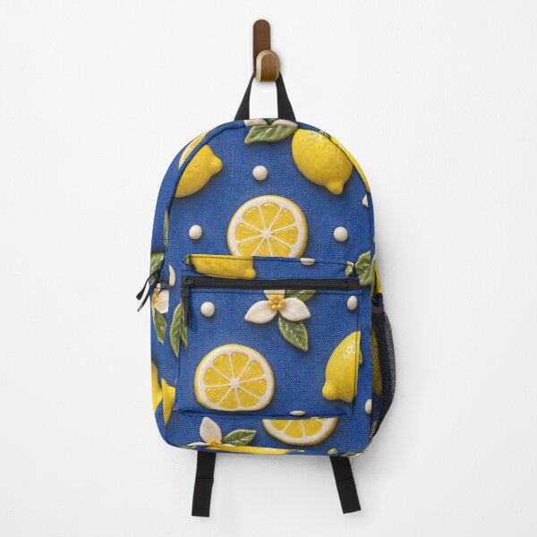 Item preview, Ceramic Lemon Pattern with Blossoms – Bright Mediterranean Citrus Design designed and sold by Kaleidoscope Print.