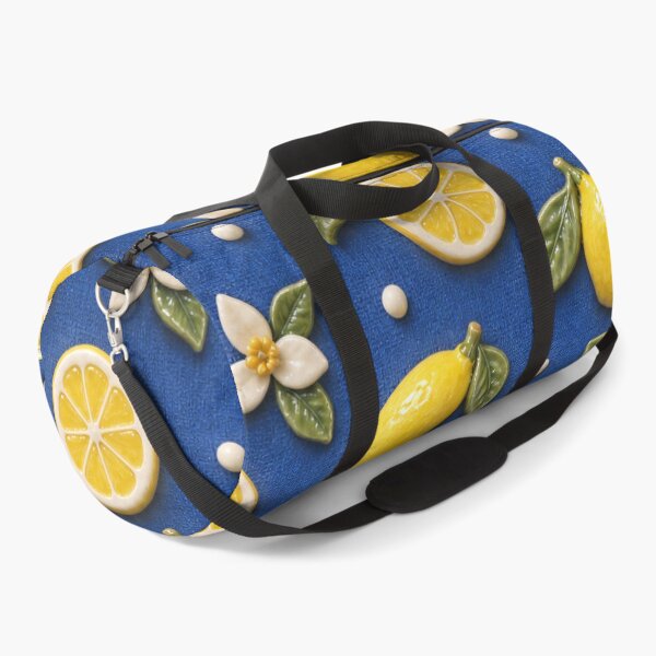Item preview, Ceramic Lemon Pattern with Blossoms – Bright Mediterranean Citrus Design designed and sold by Kaleidoscope Print.