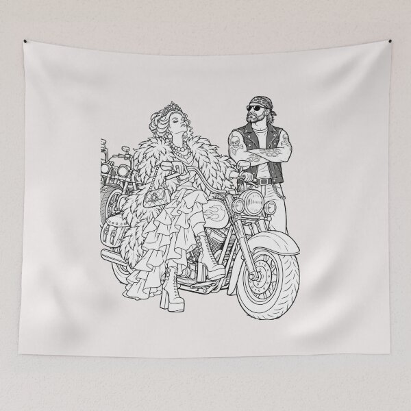 Item preview, Biker Queen – Motorcycle Princess with Royal Attitude. designed and sold by NewtBoo.