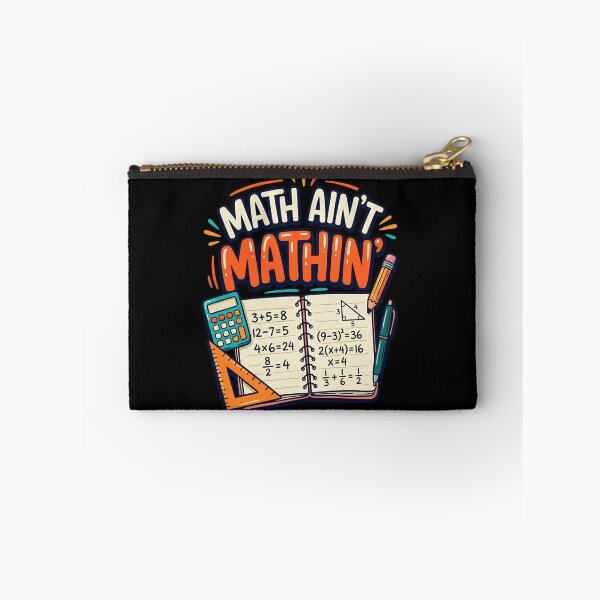 Aperçu de l'œuvre Math Ain't Mathin' : Math Teacher Classroom Funny Math Lover Algebra Geometry School Design Funny Math Teacher Student créée et vendue par NewaveBoutique.