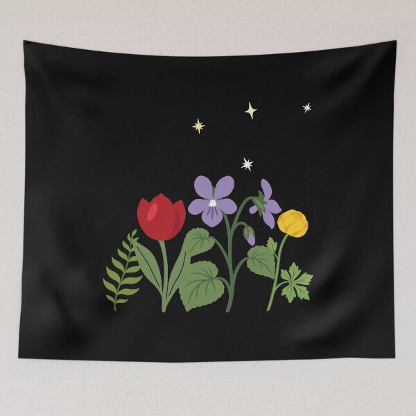 Item preview, Fern flowers globeflower tulip forest violet designed and sold by Sir-Freaky.