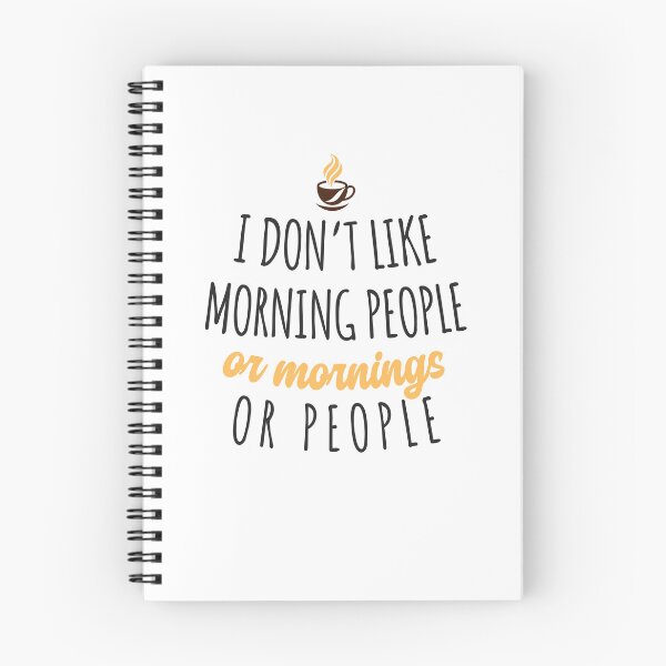 Item preview, I Don't Like Mornings or People designed and sold by WolfBirdDesigns.