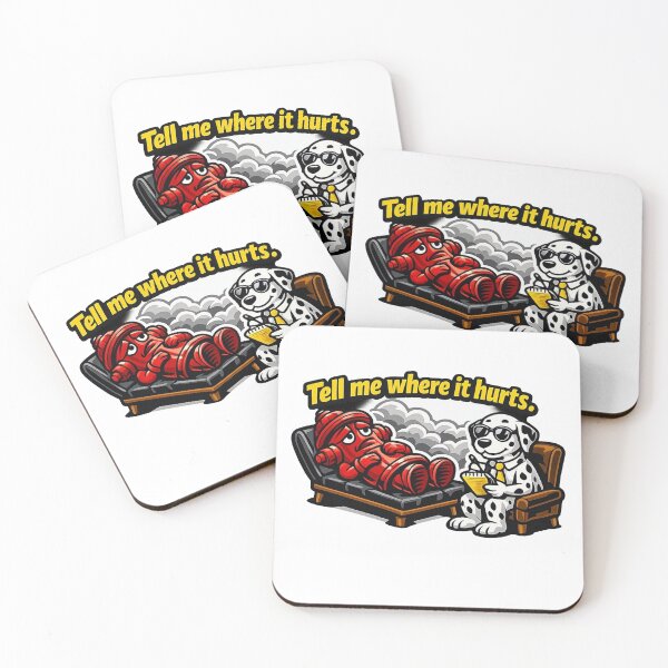 Item preview, Hydrant Therapy Session – Funny Firefighter Dalmatian Sticker designed and sold by Timeless Junction.