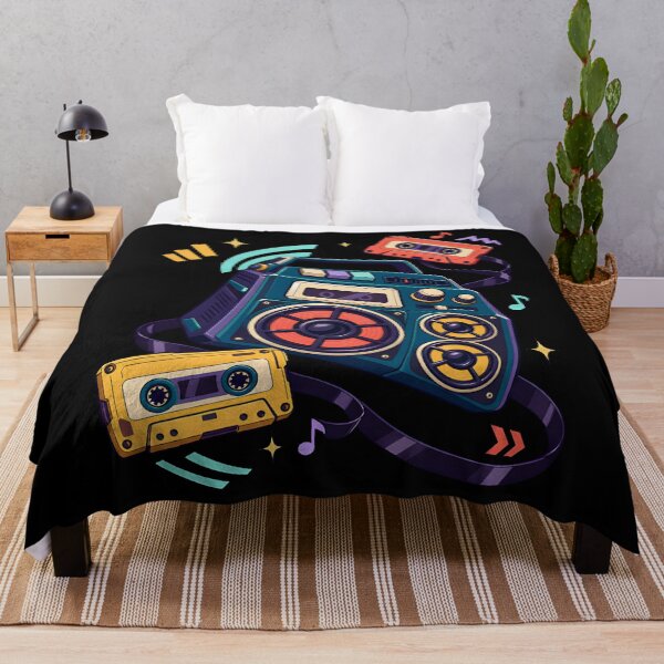 Item preview, Retro Boombox and Cassette Tapes designed and sold by larsenerro.