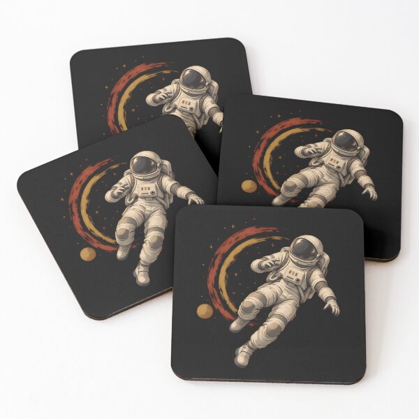 Item preview, Retro Astronaut Drifting Through the Cosmos  designed and sold by muzicabr.