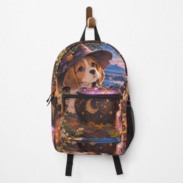 Item preview, Cachorro Beagle Brujo – Lindo Arte Fantástico de Anime de Halloween designed and sold by Ditstyle.