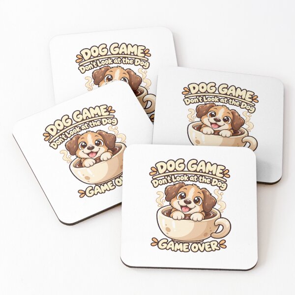 Item preview, Dog Game – Cute Puppy in Coffee Cup designed and sold by WartonnoArt.