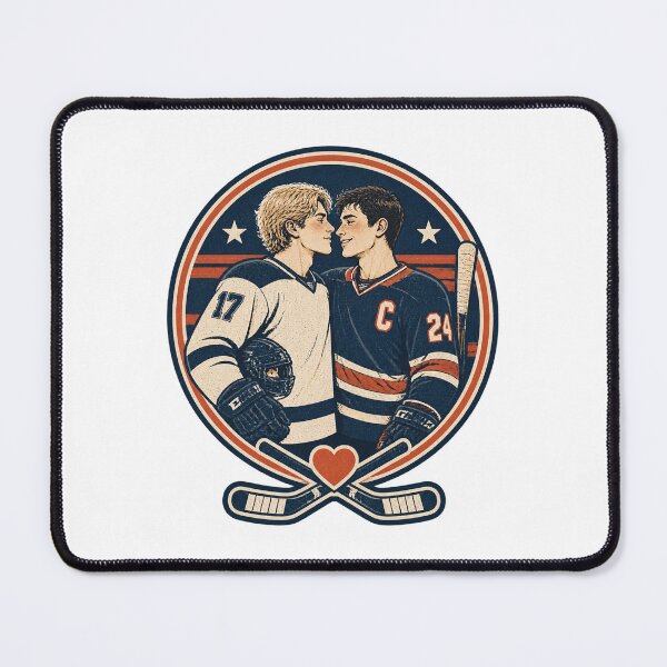 Item preview, Vintage Inspired Heated Rivalry Design Featuring a Gay Couple Illustration designed and sold by tetabrick.