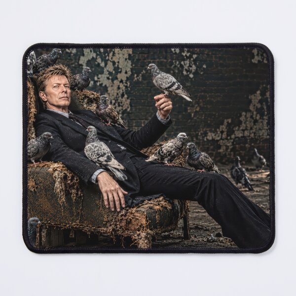 Item preview, Regal Bowie Amid Ruins and Pigeons designed and sold by andreisky.