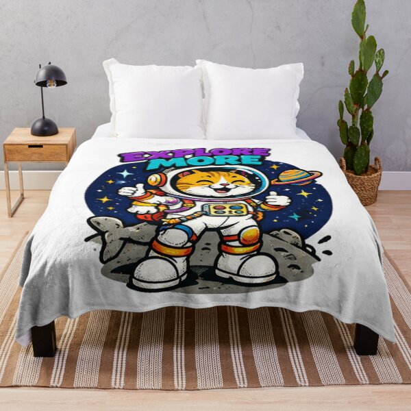 Item preview, Cute Astronaut Cat In Space designed and sold by Melanie-Murphy4.