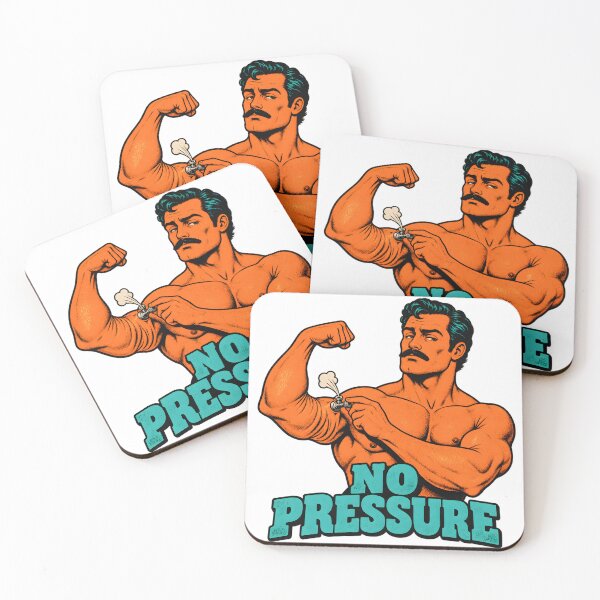 Item preview, No Pressure - Strongman Deflating His Bicep designed and sold by Digipeel.