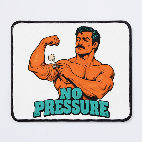 Item preview, No Pressure - Strongman Deflating His Bicep designed and sold by Digipeel.