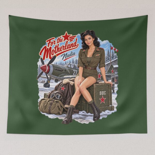 Item preview, For the Motherland WWII Winter Pin-Up designed and sold by GENX-AUTISM-DAD.