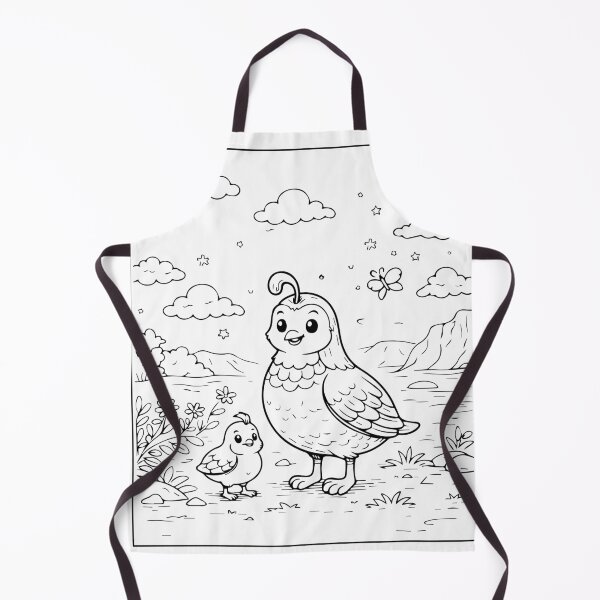 Item preview, Coloring book style print. Quail designed and sold by MS Production.