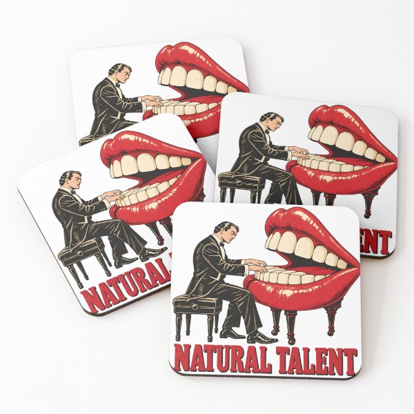 Item preview, Natural Talent - Pianist Playing Giant Teeth designed and sold by Digipeel.