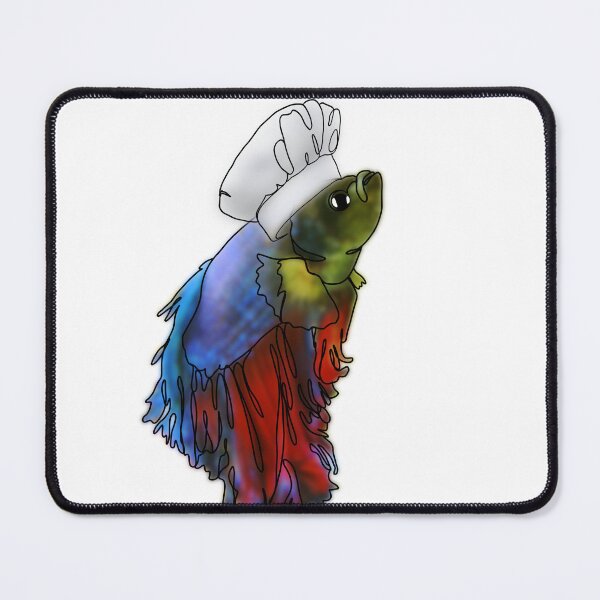 Item preview, Silly the beta fish in chef hat- animalzinhats designed and sold by Ashley’sAnimalz.