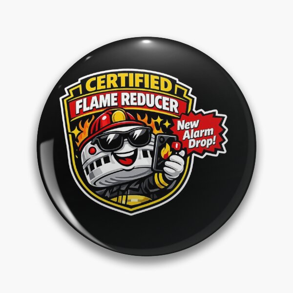 Item preview, Smoke Detector Influencer – Funny Firefighter Social Media Sticker   designed and sold by Timeless Junction.