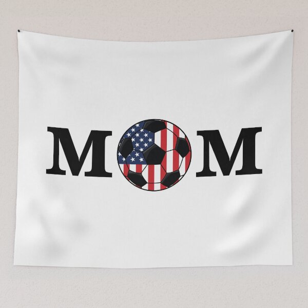 Item preview, Soccer Mom - American Flag Soccer Ball Patriotic Mom designed and sold by Marshallamoakohene.