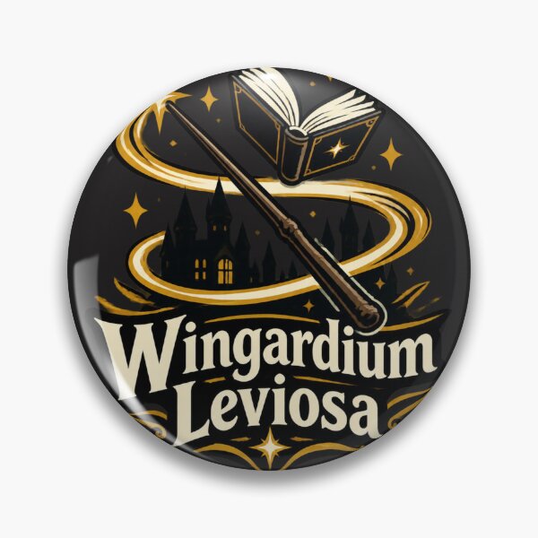 Item preview, Wingardium Leviosa Spellbound Magic Emblem Design for Fans of Mystical Levitation designed and sold by Hassanalnasher.