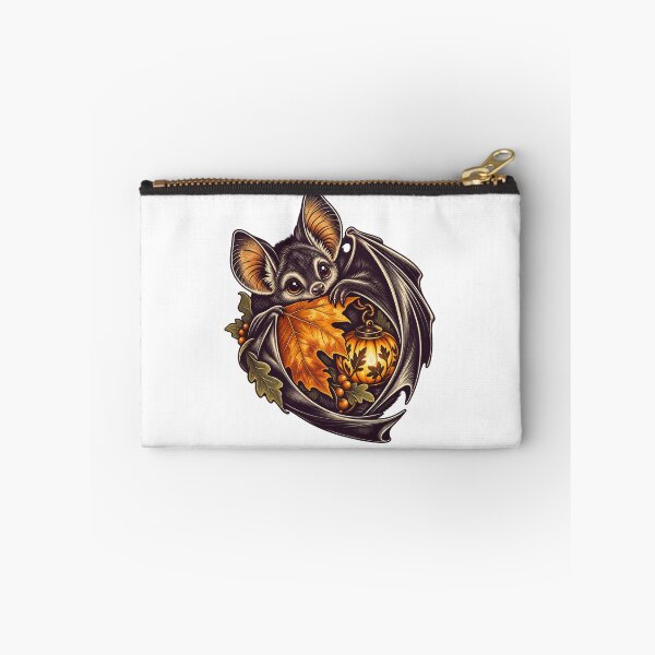 Item preview, Autumn Bat Leaf Pumpkin Lantern Scratchboard Art designed and sold by TeNovaStudio.