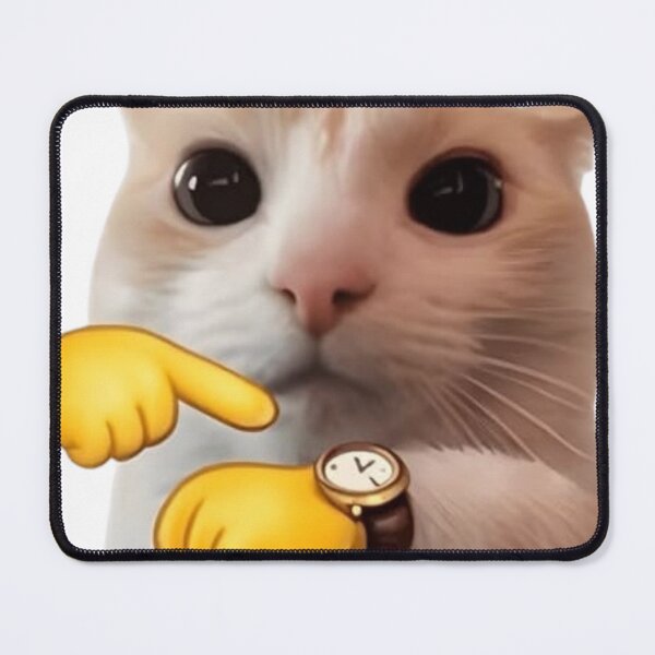 Item preview, Shy Cat Pointing Fingers Meme Art designed and sold by Viegoaynben.