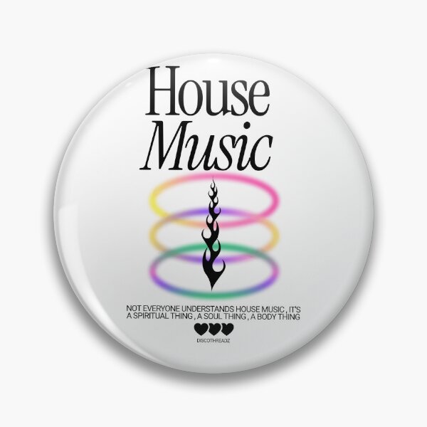 Item preview, HOUSE MUSIC - Neon Rings (Black) designed and sold by Discothreadz.