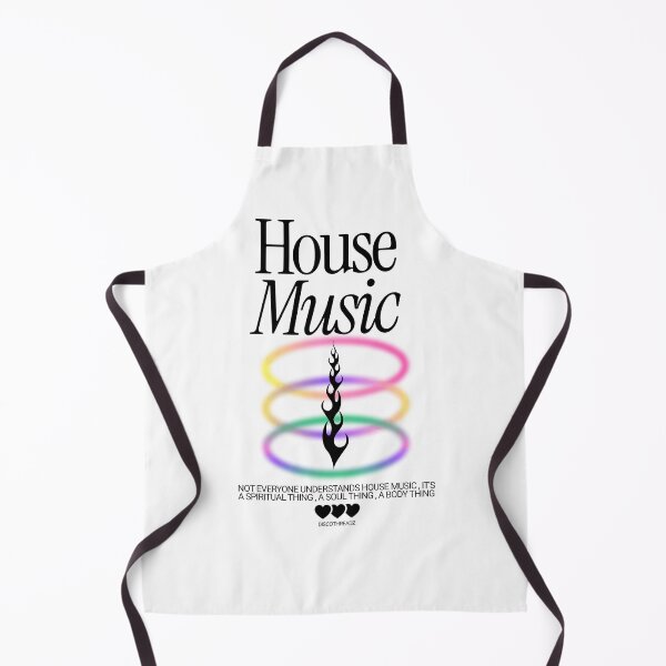 Item preview, HOUSE MUSIC - Neon Rings (Black) designed and sold by Discothreadz.