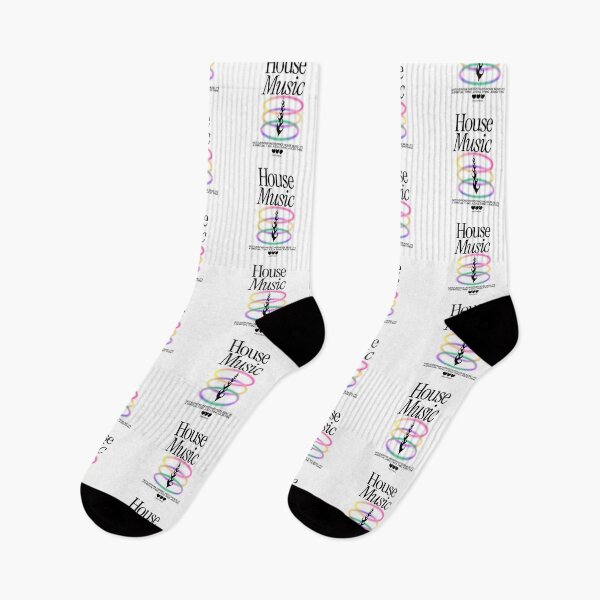Item preview, HOUSE MUSIC - Neon Rings (Black) designed and sold by Discothreadz.
