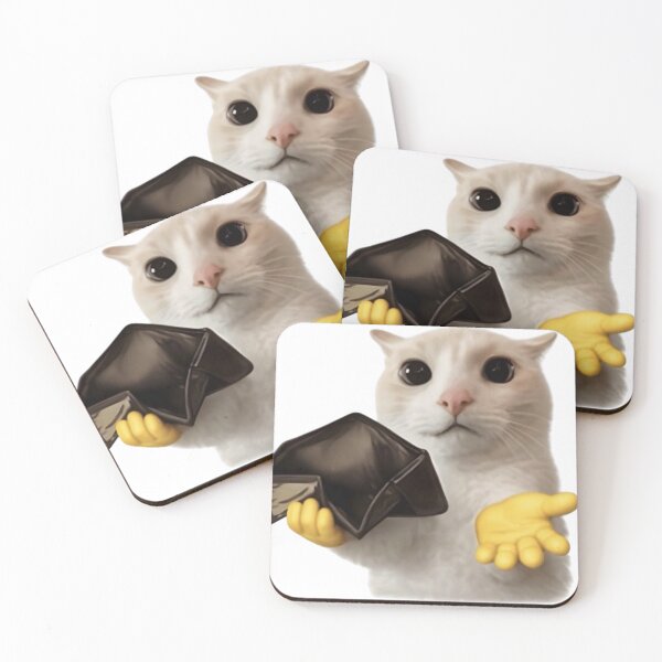 Item preview, Broke Cat Showing Empty Wallet Meme Art designed and sold by Viegoaynben.