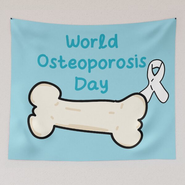 Item preview, World osteoporosis day awareness designed and sold by fluffyfamcraft.