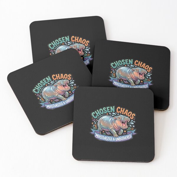 Item preview, Chosen Chaos Moisturized and Unbothered – Pygmy Hippo Meme Design designed and sold by Fuechse.