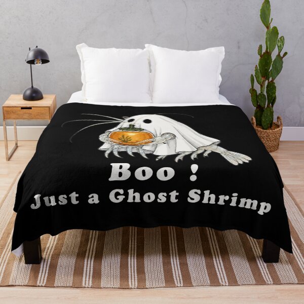 Item preview, Boo Just A Ghost Shrimp Funny Halloween Aquascaping designed and sold by Form & Fauna.