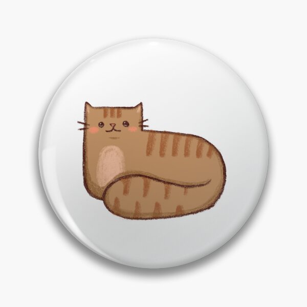 Item preview, Biscuit the Cat - Brown Flulffy Cat Illustration  designed and sold by Anna’s D3signs.